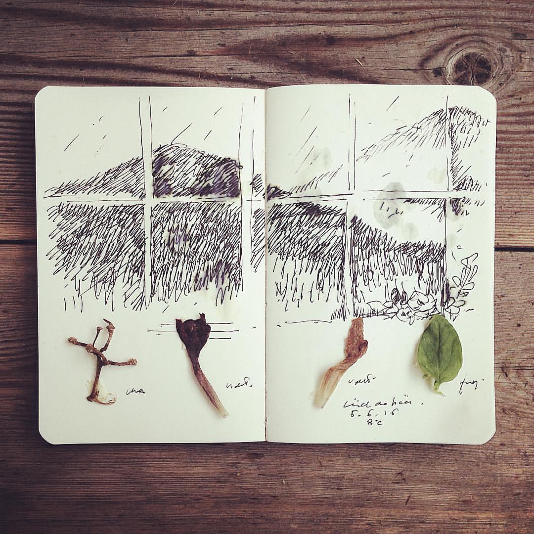 Appunti di viaggio III #rain #luchdapcei #sancassiano #dolomiti #altabadia #2016 #moleskine