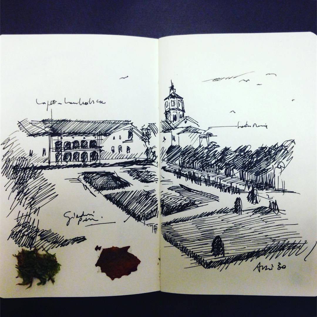 #Ravenna giardini pubblici anni 30 #moleskine #appunti