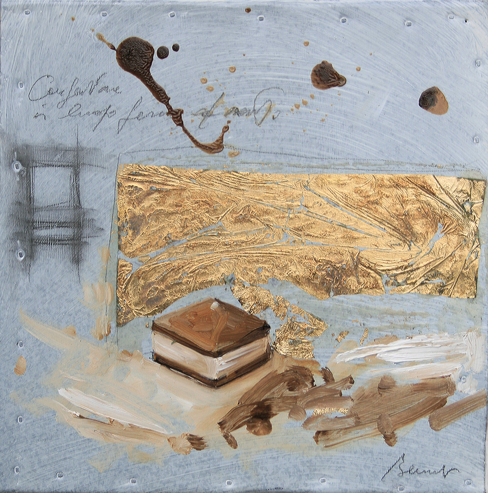 Cremino, olio e tecnica mista su lamiera, 20x20 cm, 2010, <br>Collezione Privata